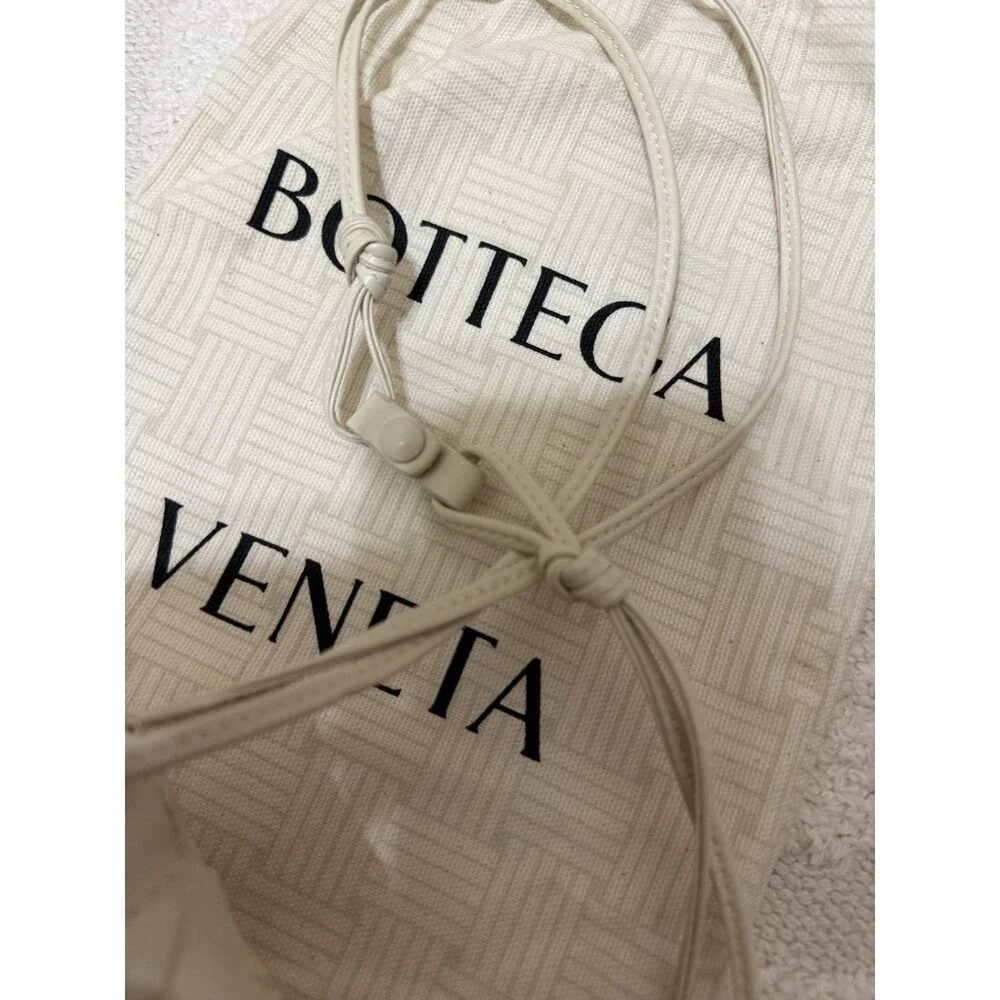 Bottega Veneta Beige Small Pouch Crossbody Drawstring Lined w/ Dust Bag